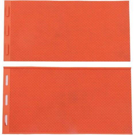 ALLIANDIS 2-teilige 5,4 mm Bienenwachs-Pressform, faltbare Silikon-Bienenwachsform für die Imkerei, orange (1/5)