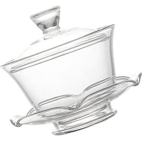 1 Servizio da tè con coperchio e piattino in vetro trasparente, tazza da tè Kung Fu (1/5)