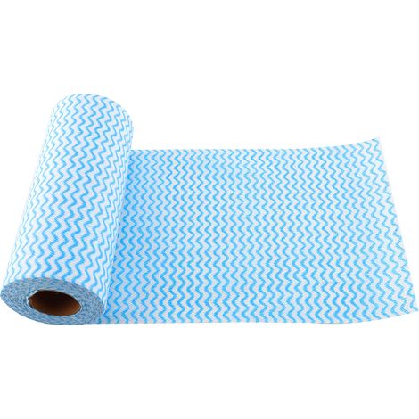 Strofinacci monouso  Strofinacci da cucina  Strofinacci da cucina, strofinacci in tessuto non tessuto antiaderente e resistente all'olio, assorbenti, ad asciugatura rapida (1 rotolo = 50 fogli)(蓝色).
