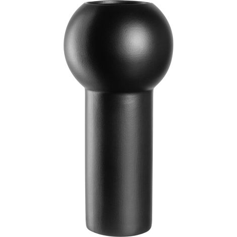 Vase Simple en céramique, Forme géométrique, œuvre d'art Moderne pour Les Amateurs de décoration soucieux du Style, Accents contemporains, Hauteur 31 cm, Noir (1/4)