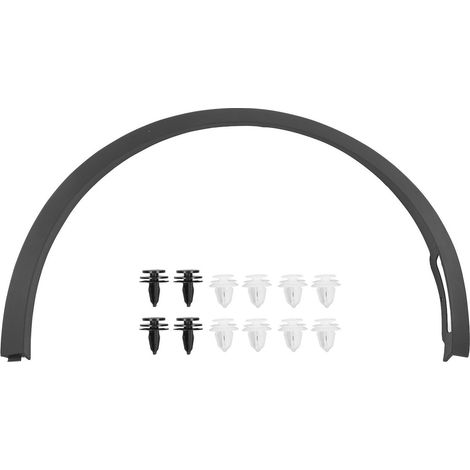 Paire de bandes décoratives de capot auto gauche droite, décalcomanie de course sportive pour SUV camions 4x4 tout-terrain, noir mat. (1/5)