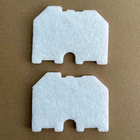 Lot de 2 filtres à air pour tronçonneuse Dolmar PS-32, PS-32 C, PS-32 C TLC, PS-35, PS-35 C, PS-35 C TLC Makita EA3200S, EA3201S, EA3202S, EA3203S, EA3203SG, EA3500S, EA333. 501S, EE. A3502S