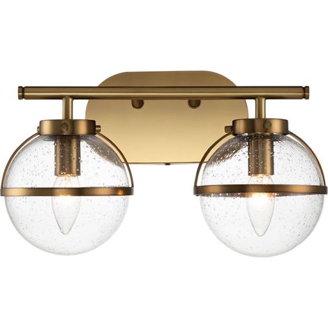 Elstead Hinkley Hollis Lampada da parete per bagno Heritage Ottone, IP44 (1/5)