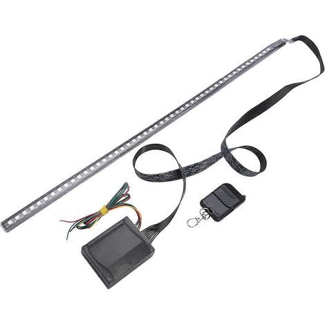 Bande lumineuse stroboscopique 48 LED RGB 56 cm pour scanner de voiture Knight Rider + télécommande (1/4)