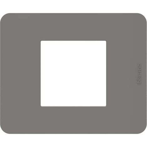 Placca Bticino MatixGO Tortora 2M JA4802TD