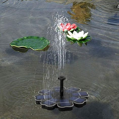 Pompe de bassin solaire extérieure 2,5 W pompe de fontaine de bassin solaire pour fontaines de jardin, petits bassins et circulation d'eau, y compris 4 arroseurs (1/4)