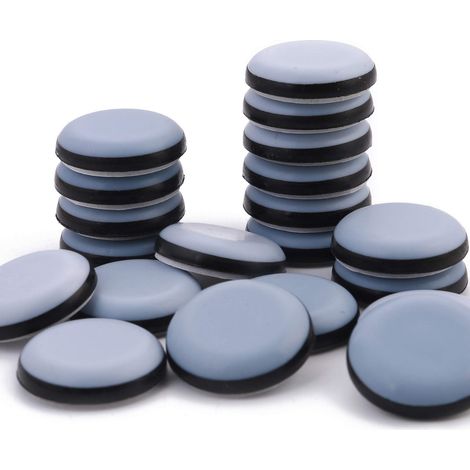 Almohadillas de teflón autoadhesivas para muebles CSPARKV - 24 protectores antideslizantes para patas de silla, deslizadores para muebles, almohadillas para muebles para sillas, sofás, escritorios y m