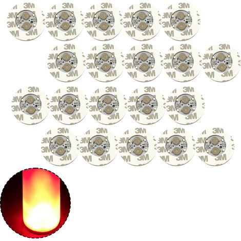 Support LED pour Verre - 4 LED Haute Luminosité - Étanche avec Réservoir Anti-Eau - Pour Bouteilles et Verres Transparentes - Lot de 20 Pièces (1/5)