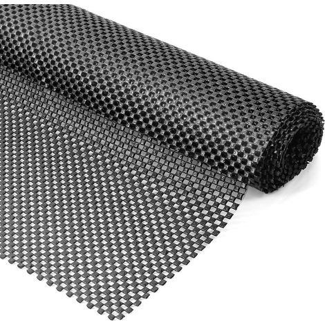 Tapis antidérapant polyvalent en PVC noir – 50 x 200 cm – idéal pour tiroirs, étagères, sols, cuisine et salle de bains (1/5)