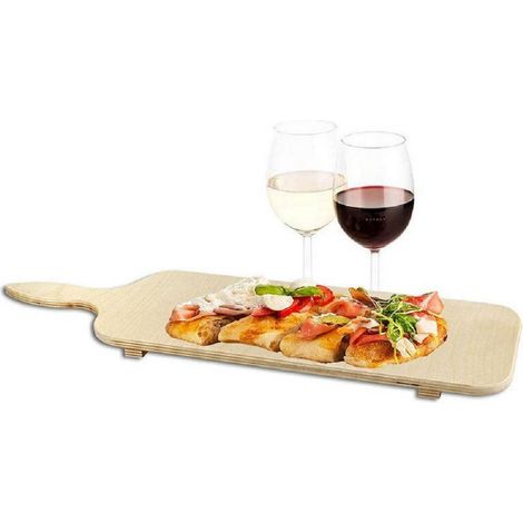 TrAdE Shop Traesio - Tagliere In Legno X Aperitivo Antipasto Lungo 45 Cm Buffet Bar Ristorante Snack -