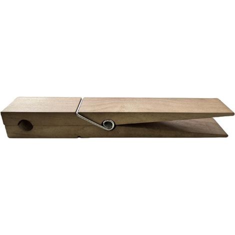 Pinces à serviettes en bois, pinces à sous-vêtements, pinces de salle de bain en bois pour serviettes et linge (1/5)