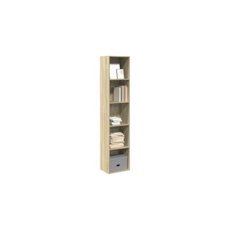 Bibliothèque chêne sonoma 40x30x189 bois d'ingénierie (1/5)