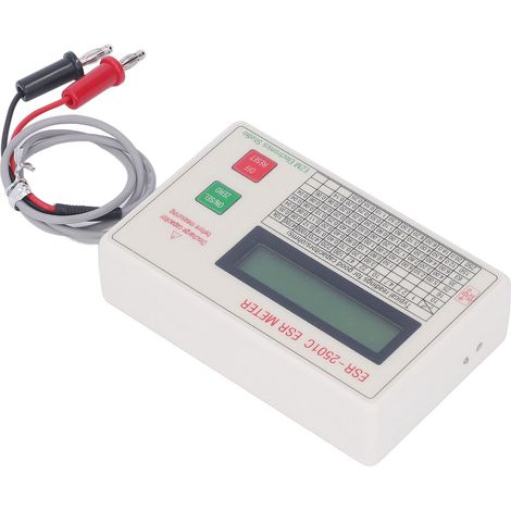 Hochpräzises, tragbares ESR-Kondensatormessgerät, leicht, mit automatischer Abschaltfunktion, ABS-Kapazitätsmultimeter für die Elektronikreparatur (1/5)