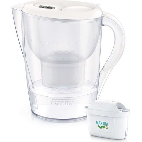 Brita - Jarra filtrante Marella XL Memo, volumen 3,5 l, filtro Maxtra Pro, blanco 1052780 (1/2)
