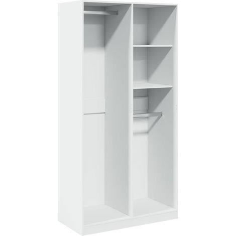 Maison Exclusive - Armadio Bianco 100x50x200 cm in Legno Multistrato