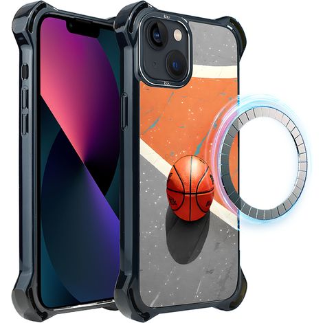 Funda ibizu DropGuard Ultra para iPhone 13 con MagSafe, Move, Baloncesto (1/5)