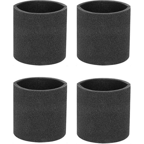 Filtre en mousse lavable et réutilisable (lot de 4) compatible avec les aspirateurs Shop-Vac, Genie et VacMaster 90585 et 9058500 (1/5)