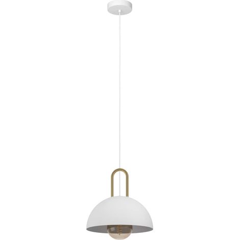 Eglo calmanera lampe pendante e27 1x40w blanc - 99695 (1/3)