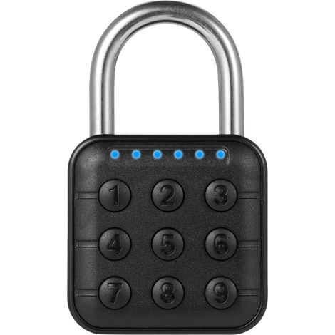 Candado de combinación para taquillas, candado inteligente impermeable de 6 dígitos para uso en exteriores, ideal para taquillas de gimnasio, cajas de almacenamiento y armarios.
