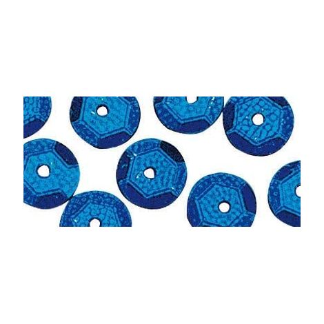 RAYHER - PAILLETTE CONCAVE BLU 6MM - 6GR