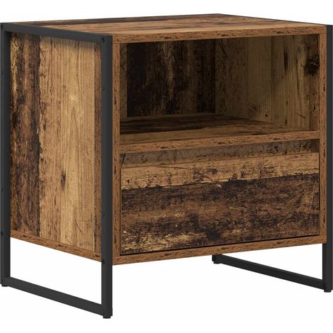 Maison Exclusive - Mesa de Noche con cajón Madera Vieja 50 x 39,5