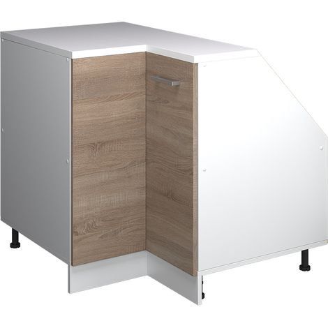 Meuble de cuisine d'angle pour combles R-Line, Sonoma, 75.6cm 1 porte, 60 cm de profondeur, Vicco (1/5)
