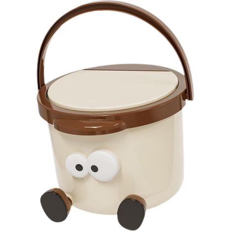 Petite Poubelle élégante avec Couvercle à Pression pour Bureau, vanité, Maison, Cuisine