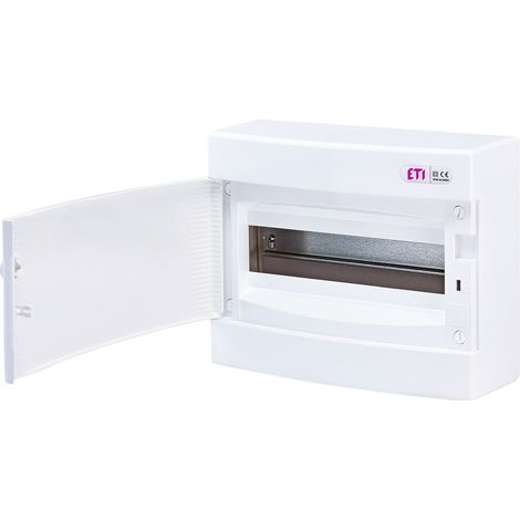 Tableau de distribution en saillie 12 modules IP40 porte blanche ECT12PO