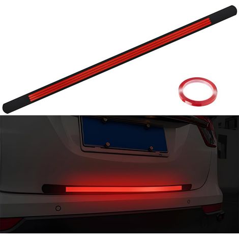 Autocollants D'avertissement Réfléchissants Anti-Rayures, Autocollants Réfléchissants De Sécurité Pour Pare-Chocs Arrière De Voiture, Autocollant Anti-Collision Pour Coffre En PVC(Rouge) (1/5)