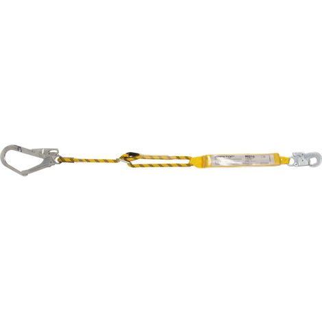 Cuerda trenzada de 1.98 m con mosquetones y absorbedor