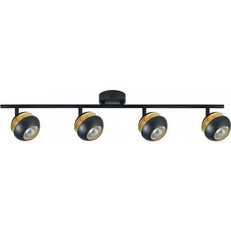FAB 142094009  Regleta Beethoven 4xgu10 Negro/oro  14x69,5x8,5 Cm (1/2)