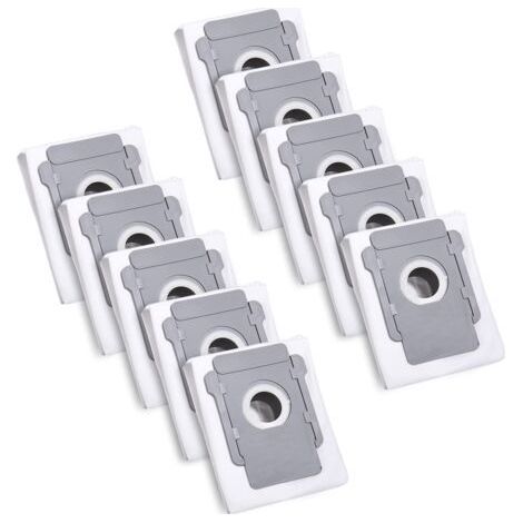 10 Sacs d'aspirateur pour iRobot Roomba i7 i7+ i3 i3+ i4 i4+ i6 i6+ j7 j7+ i8 i8+S9 S9+ E5 E6 E7 Clean Base, Sac à Poussière de Rechange Accessoire (1/5)