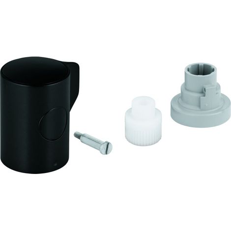 Grohe Absperrgriff mit Spartaste für Grohtherm 800, Mattschwarz, 479802430 (1/2)