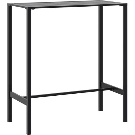Maison Exclusive - Bartisch Schwarz 100x50x110 cm Pulverbeschicht