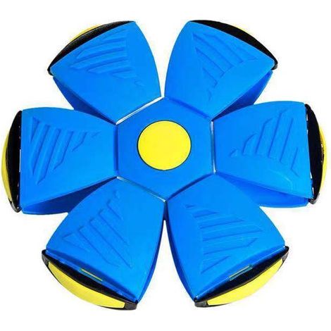 Frisbee lumineux bleu pour chien, adapté aux chiots et aux animaux de compagnie, utilisable à l'intérieur comme à l'extérieur. (1/5)