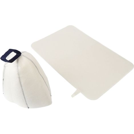 Chapeau de Sauna Homme Femme Feutre Absorbant Douche avec Coussin pour Bain Thermal Source (1/5)