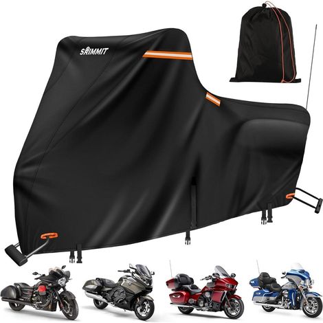 Motorrad Plane Abdeckung Wasserdicht 420D Premium Harley Davidson Touring UV (1/5)