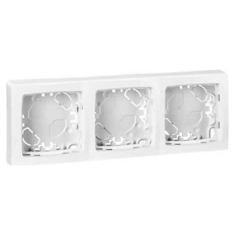 Marco 3 elementos blanco Legrand Oteo 086093