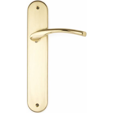 Manilla zamak modelo 556 con placa ovalada dorado satinado (1/5)