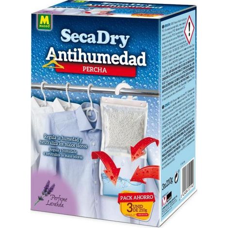 MASSO masso secadry perchas antihumedad pack 3 u. x 210 gr 231646