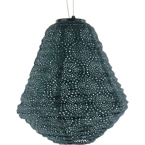 LUMIZ Lampion Solarlampe Can Occult Green dunkelgrün Ø 30 cm - Tyvek® (1/5)