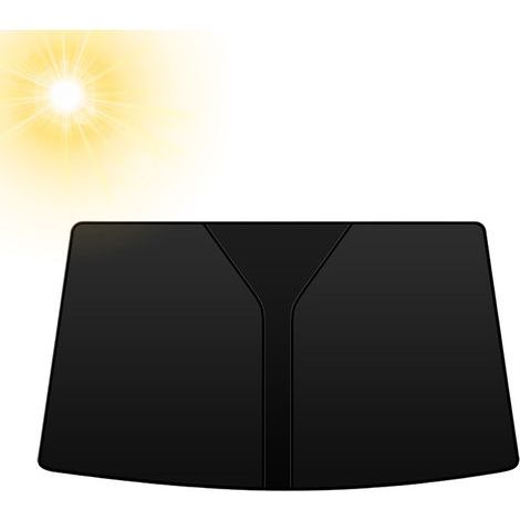 Sonnenschutz für die Windschutzscheibe, passend für die meisten Autos, faltbarer Sonnenschutz, Frontscheiben, Autoinnenausstattung, Schutz (1/5)