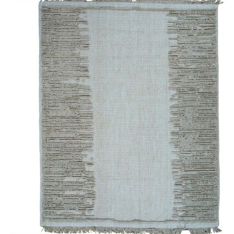 JUTE NATUREL - Tapis en jute naturel artisanal reliefs beige 160x230 (1/5)