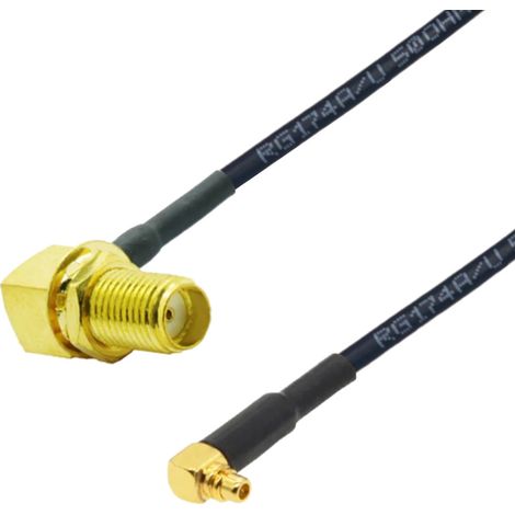 Cavo pigtail con connettore MMCX / presa SMA RG174 1m V3