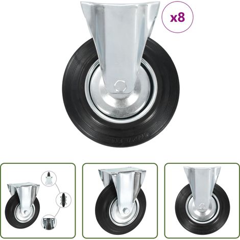 vidaXL Bockrollen 200 mm - 8 Stk. Bockrollen 200 mm (1/5)