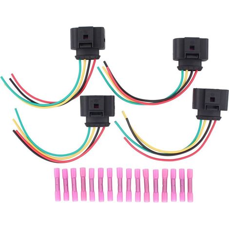 Ignition coil wiring harness repair kit for Passat, Transporter, T5, Golf 4, Golf 6, Sharan, Tiguan, Touareg, A3 8P, A4 B8, A5, A6 4F, A8, Q3, Q5, Q7, R8, TT, Astra H, Zafira B, (1/5)