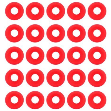 25Pcs Joints Grolsch en Silicone Rouge pour Swing Flip Top Bouteille Home Brew Bière Bouteille Joints Silicium Grolsch Cap Swing Top Bouteille Rondelle Joint (1/5)