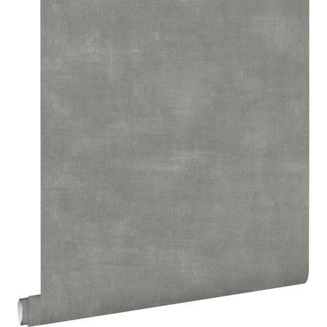 papier peint effet béton gris foncé - ESTAhome (1/5)