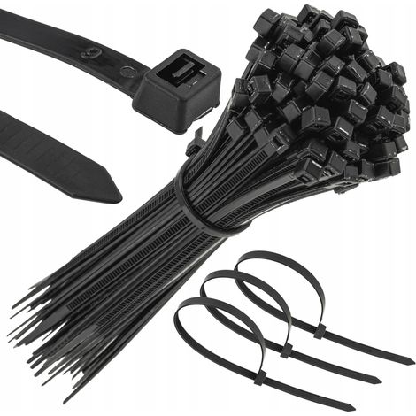 Cintas de sujeci贸n fuertes para cables Trytki negras 1.8x100 100 unidades (1/4)