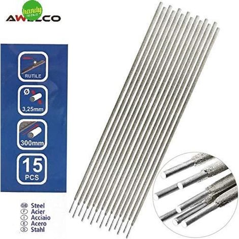 Elettrodi rutilici Awelco ark-el - Ø 3,25 mm - l. 300 mm - pz 15